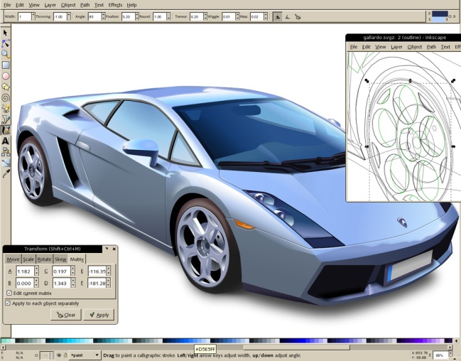 Inkscape vector design program