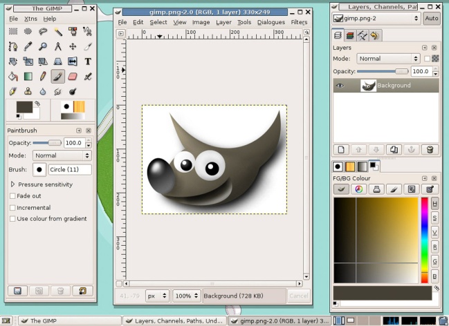 GIMP vector design program