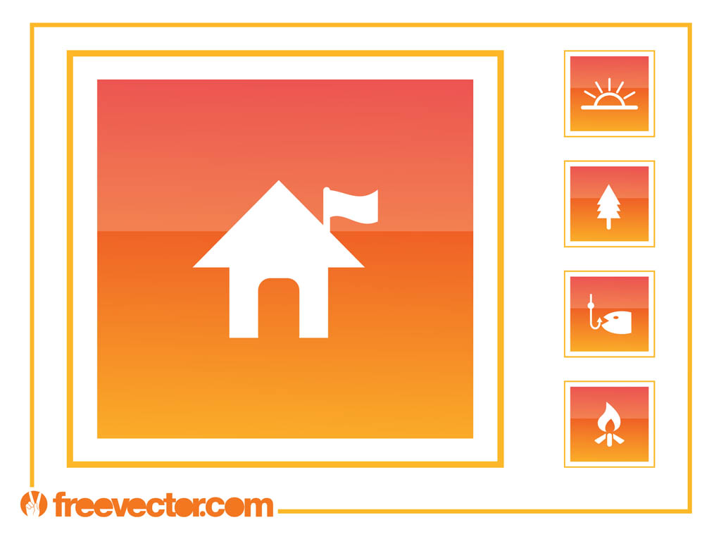 Camping Icons Graphics