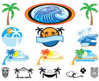 Hawaii Icons Set