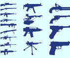Gun Silhouettes Set