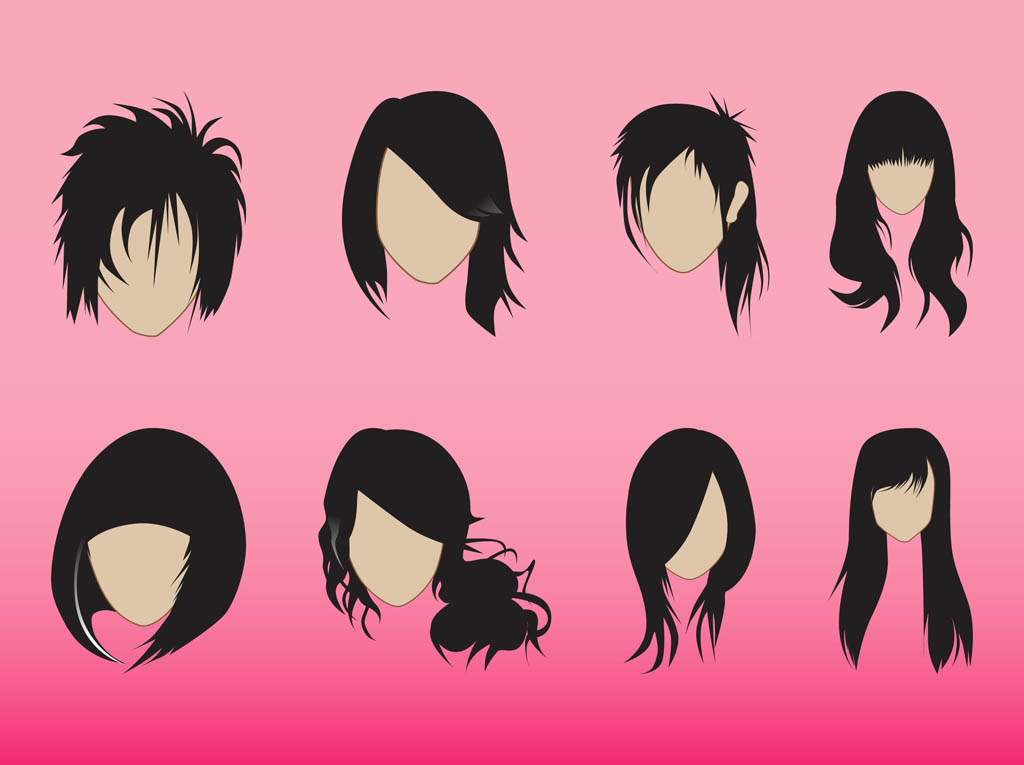 Hairstyles Graphics Set