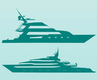 Sea Boats Vectors