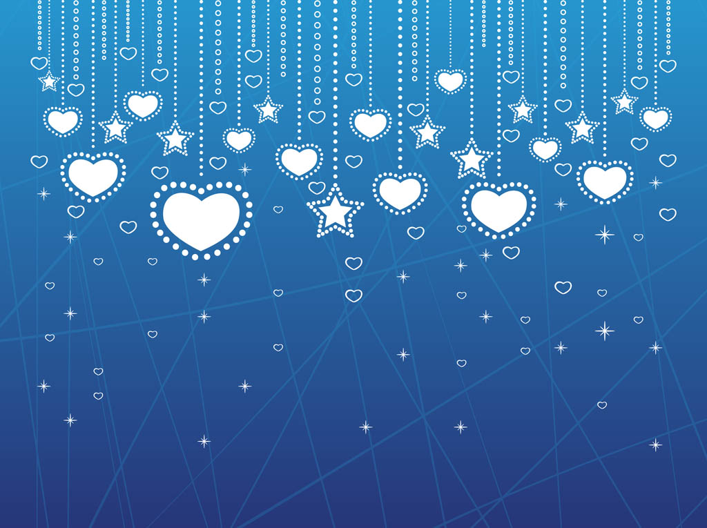 Heart Decorations Background