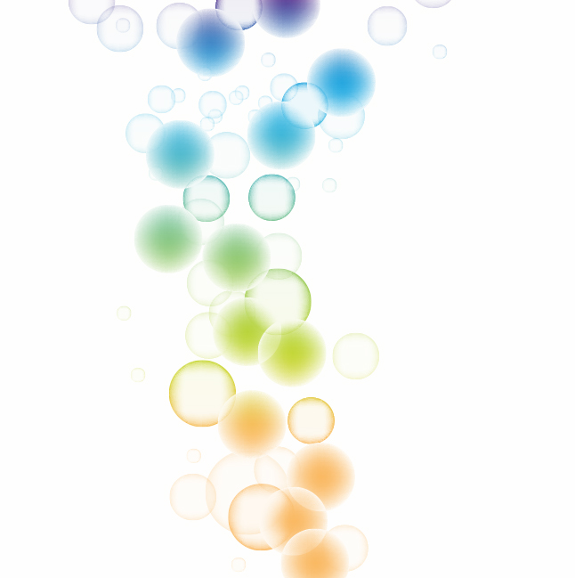 Colorful Bubble Background Vector