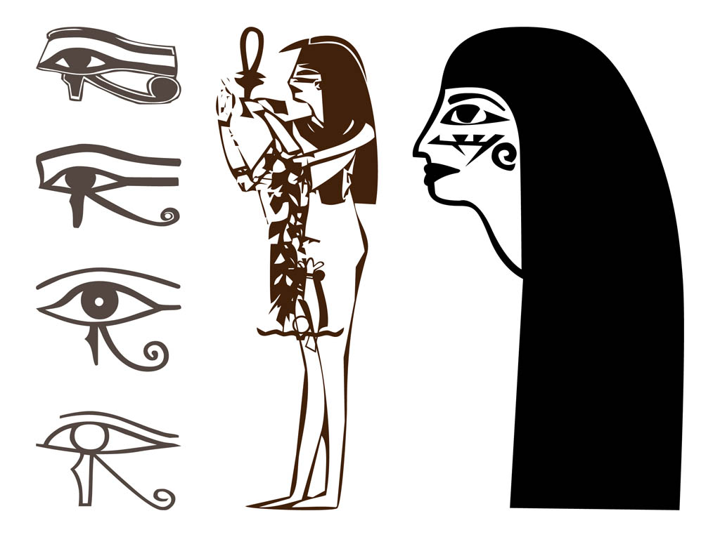 Egyptian Drawings Set