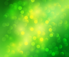 Bright Neon Green Bokeh Vector Background