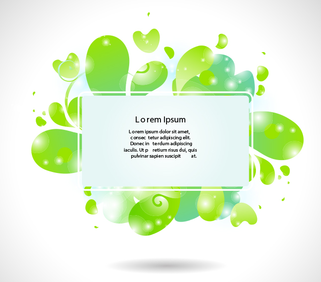 Modern Green Bubble Banner Vector