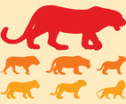 Big Cats Silhouettes