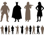 People Silhouettes Designs Pack
