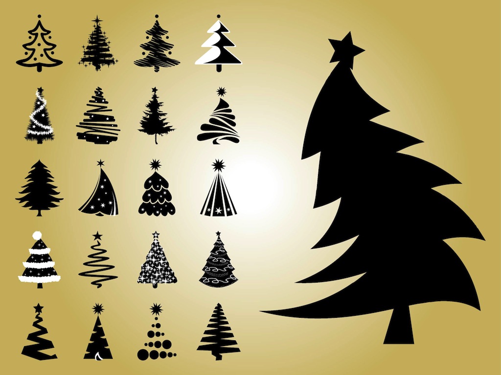 christmas tree clip art free vector - photo #48