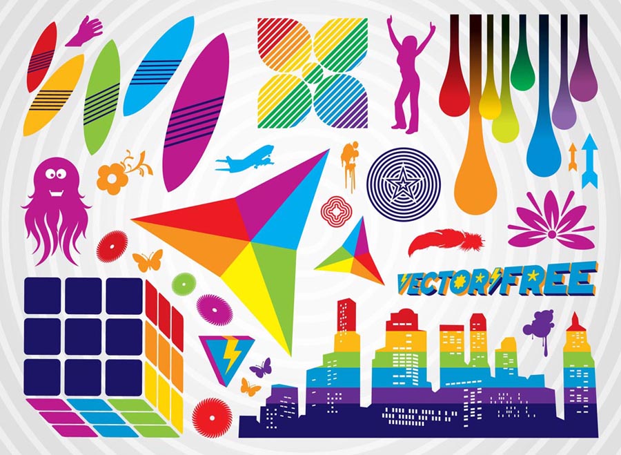 Colorful Vector Clip Art Graphics