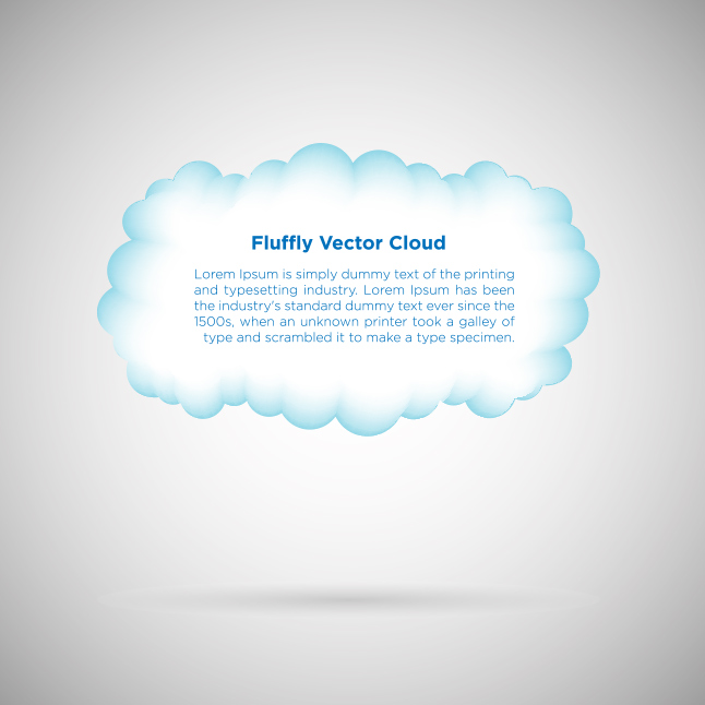 Fluffy Cloud Vector