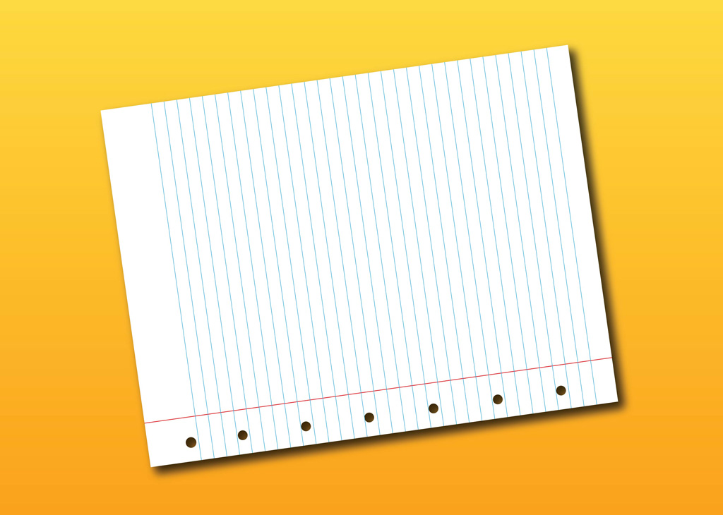 Notebook Page Vector