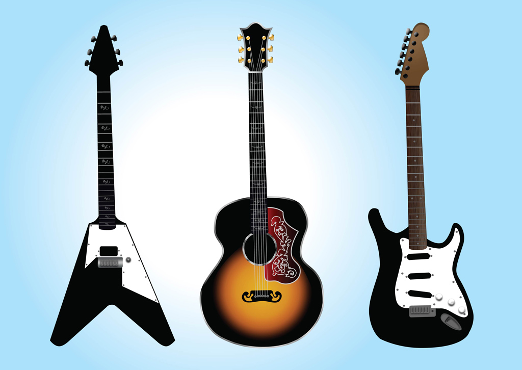 Free Guitar Vector Graphics