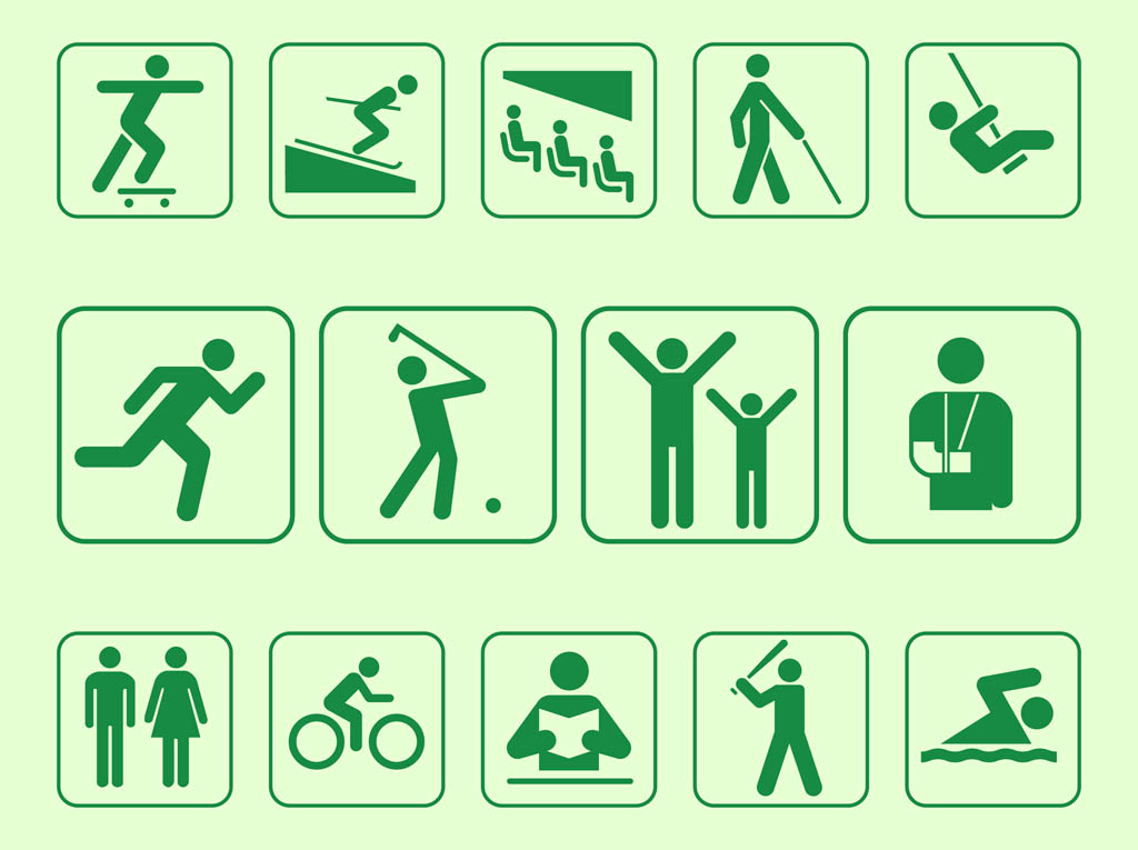 Person Symbols Set