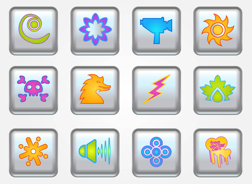 Buttons Vector Icons