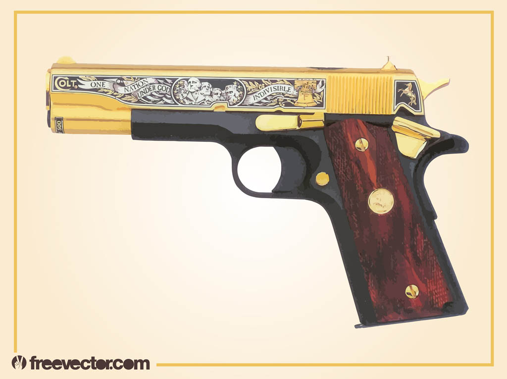 Golden Gun Vector