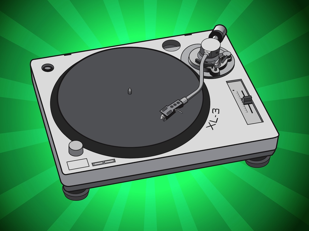 Simple Turntable Vector