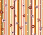 Flowers And Stripes Pattern
