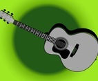 Retro Guitar Illustration