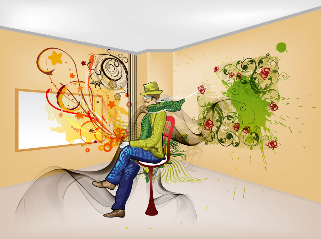 Colorful Room Vector