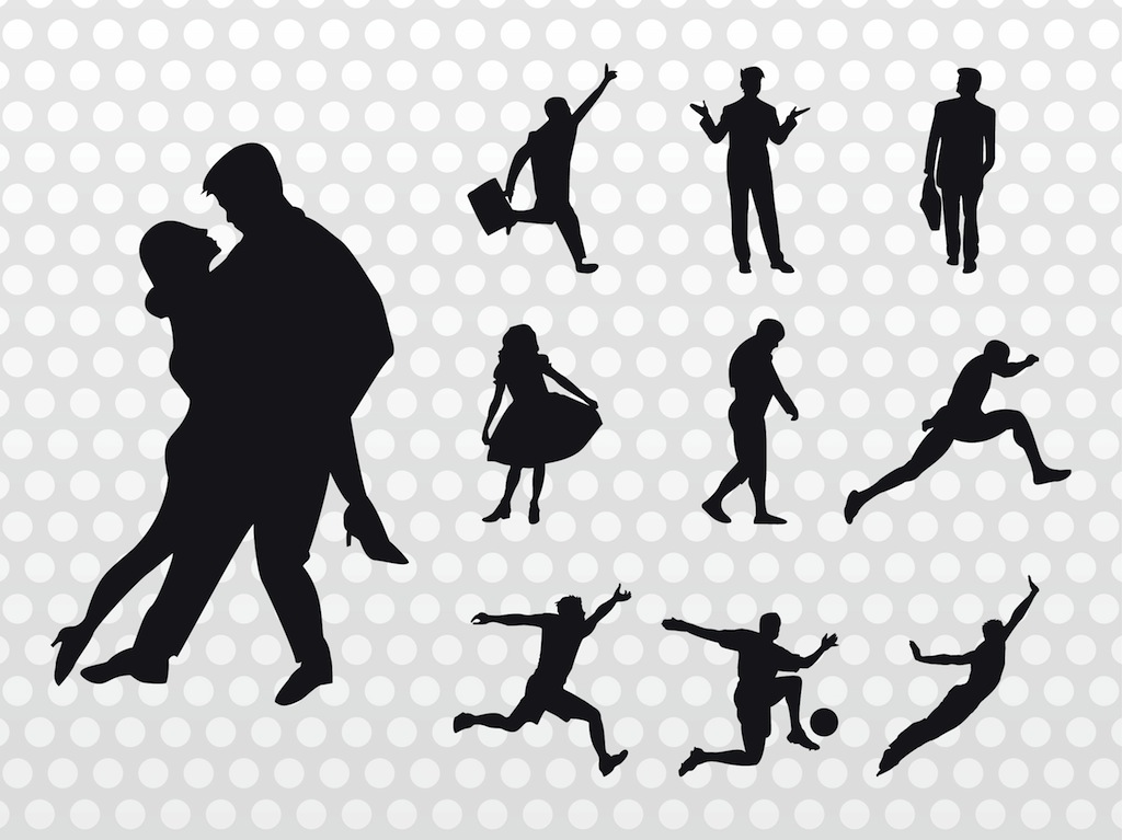 People Silhouettes Vector