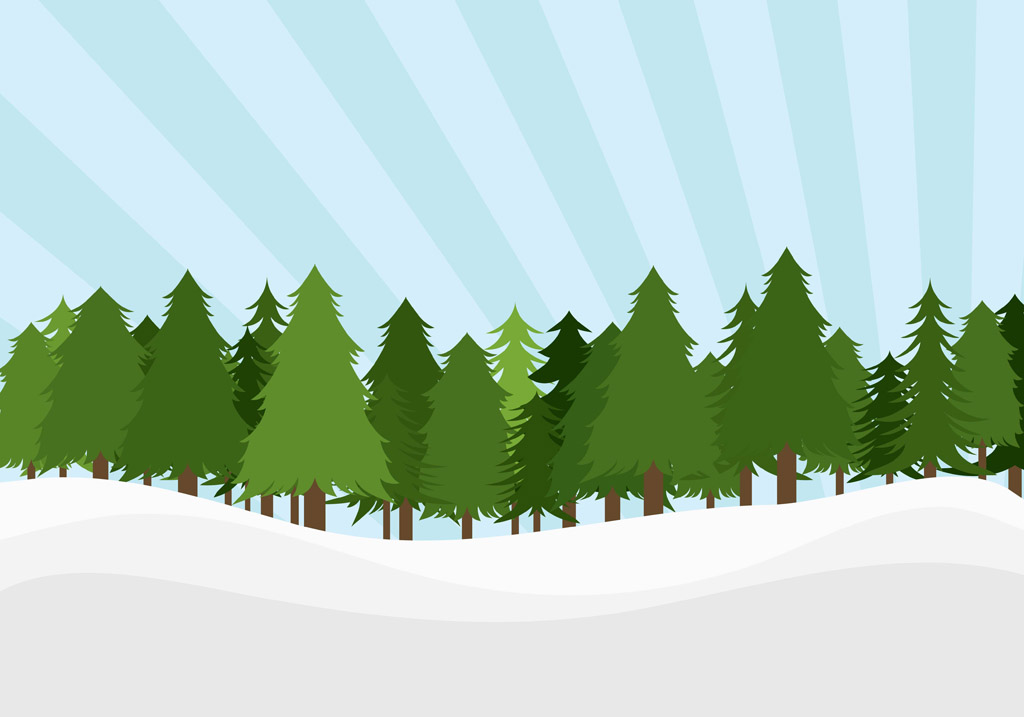 winter forest clipart - photo #28