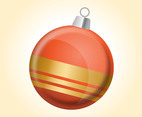 Orange Christmas Ball