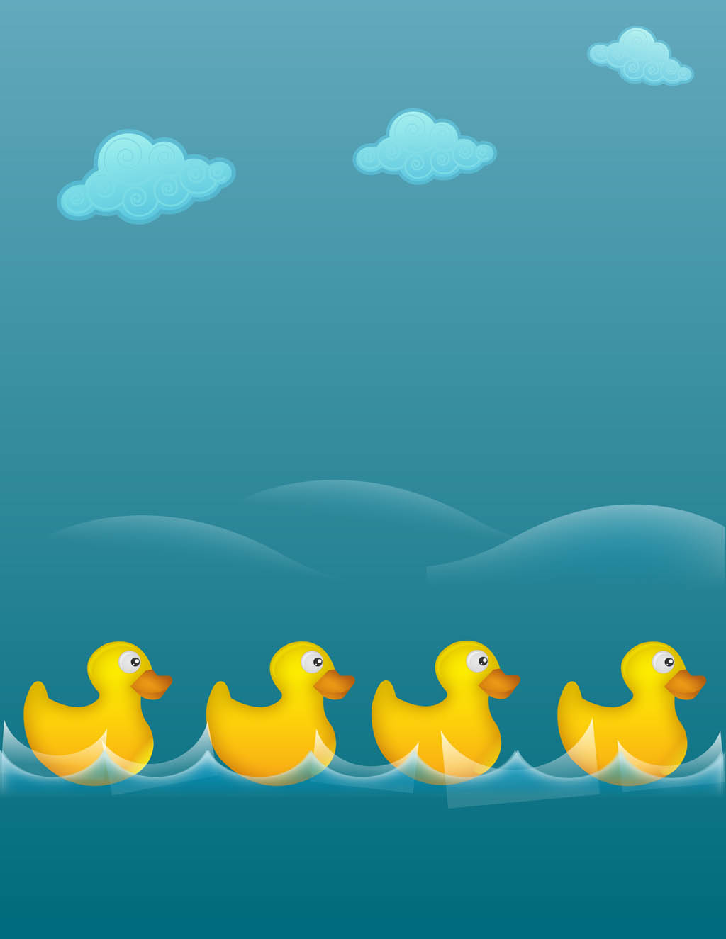 Rubber Ducks Illustration