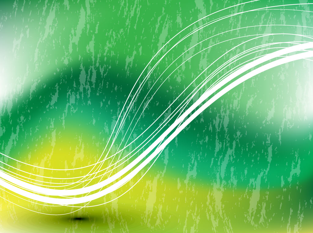 Green Swoosh Vector Background