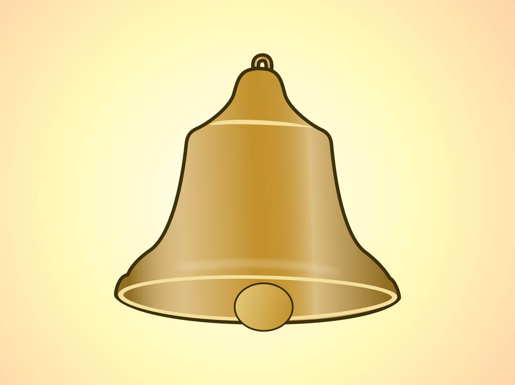 Golden Bell Vector