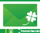 Envelope And Clover Vector