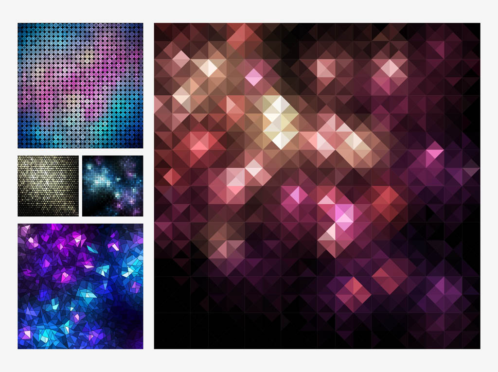 Mosaic Vector Backgrounds
