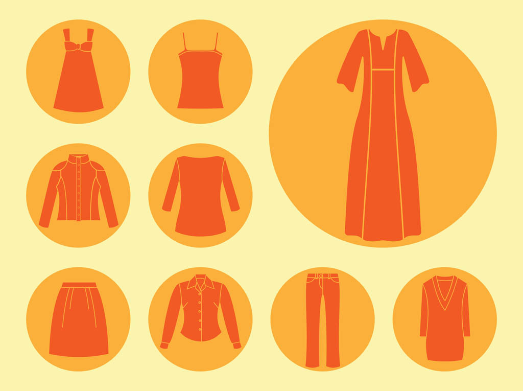 Clothes Icons Vector