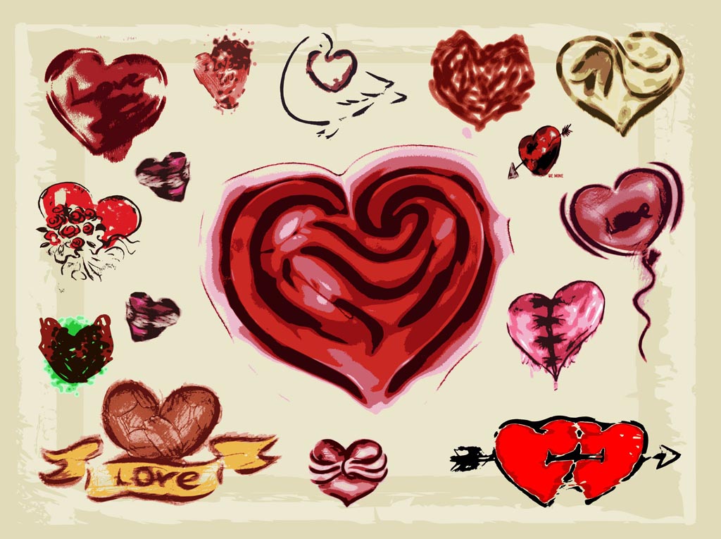 Hearts Illustrations