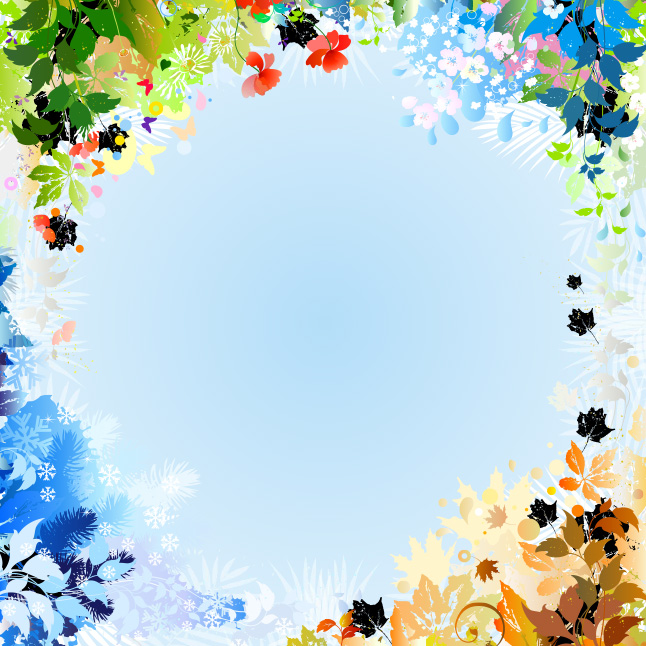 Free Bright Wildflower Background Vector