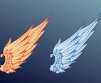 Wings Vector Graphics