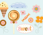Flowers Sweets Vector