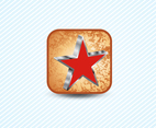 Red Star 3D Icon