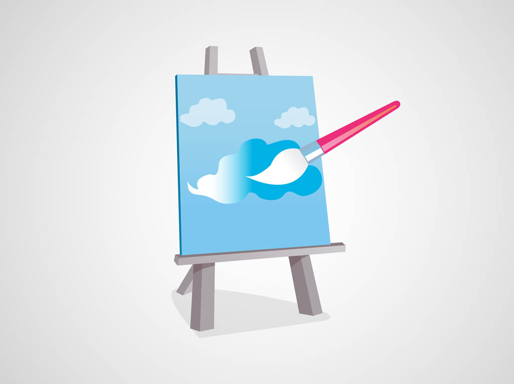 Painting Canvas Vector
