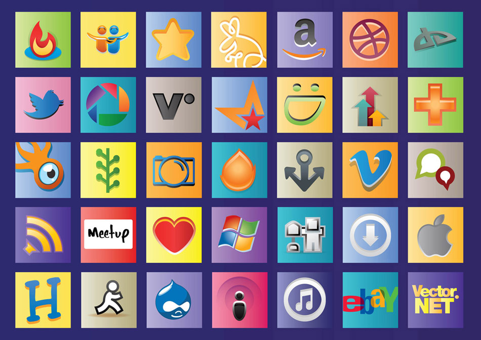 Social Web Logos