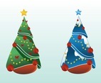 Christmas Trees Vector Design