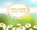 Spring and Summer Sale Background