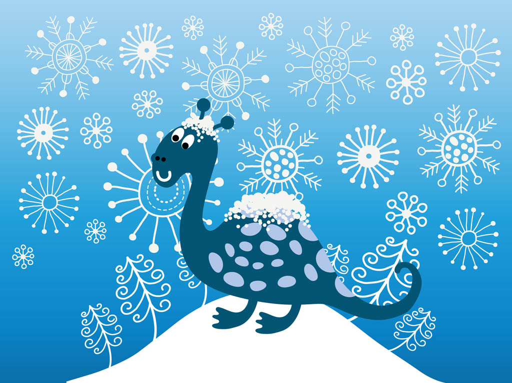 Snow Dinosaur