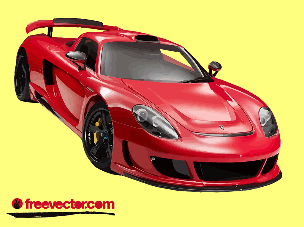 Red Porsche Carrera GT