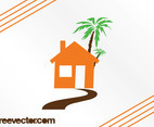 House And Palm Tree