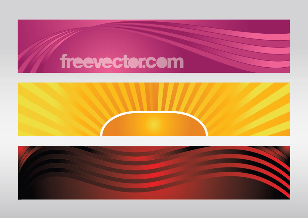Colorful Banners Vectors