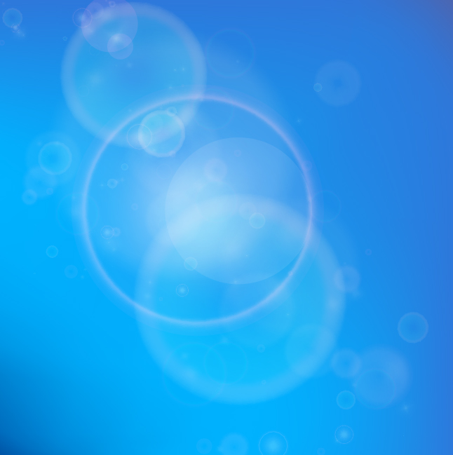 Blue Sky Bubble Vector Background