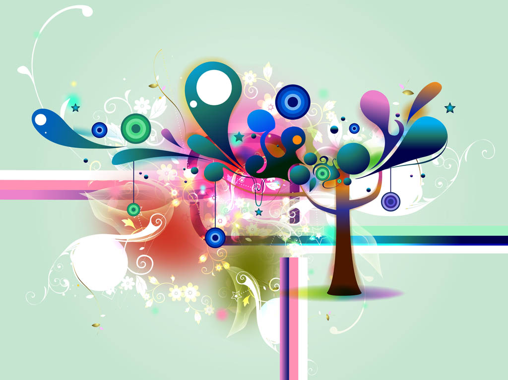 Abstract Tree Background
